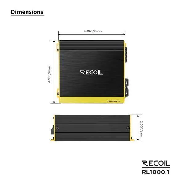 Recoil Audio RL1000.1 усилитель