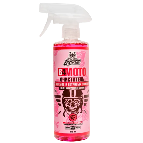 Очиститель шлемов и ветровых стекол LERATON B4 473мл.