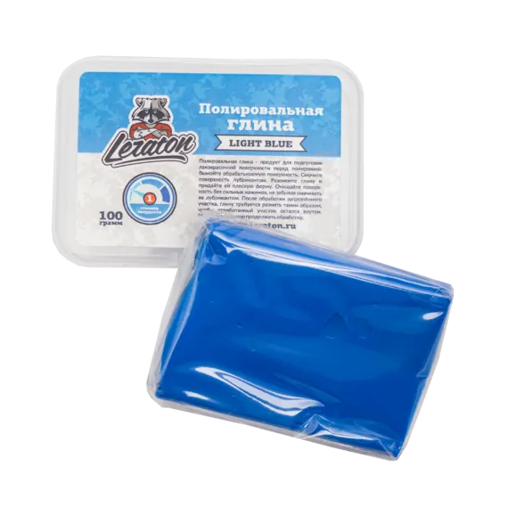 Неабразивная полировальная глина голубая LERATON CL1 100г.