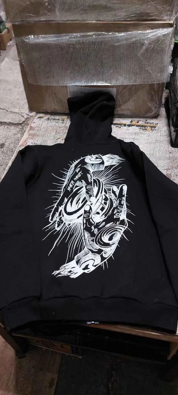 Толстовка на замке Спарта Черная Сезон 2025