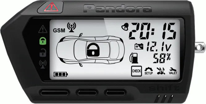 Брелок ЖК Pandora LCD DXL 705 Black