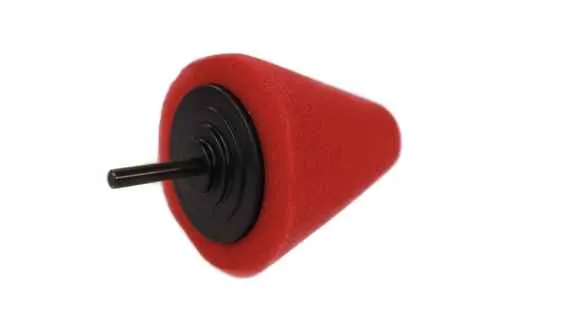 Конусный полировальник большой твердый красный LERATON CPP