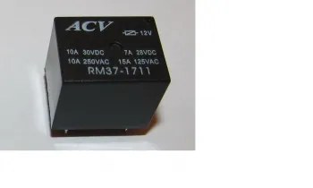 ACV RM37-1701 реле 5-ти конт.12~14В/30~40А