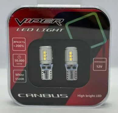 VIPER Т10 2016 15SMD Canbus, лампы LED