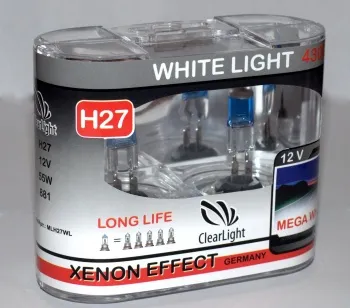 Clearlight Лампа H27 12V-55W WhiteLight (2 шт)