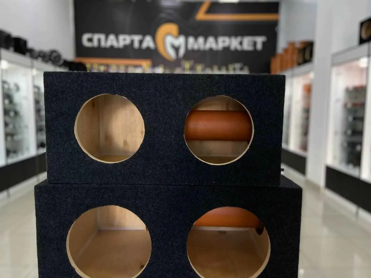 Корпус для сабвуфера 82T45 черный ФИ для 2x8