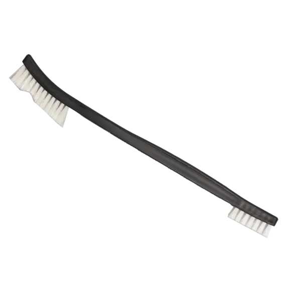 Мини щетка двухсторонняя мягкая, белая щетина LERATON BR17